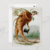 Viktorianischer Odd Root Man Postkarte (Vorne/Hinten)