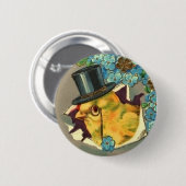 Viktorianischer Ostern-Küken-Knopf Button (Vorne & Hinten)