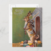 Viktorianischer Ostersonnenschutz Feiertagspostkarte (Vorne/Hinten)