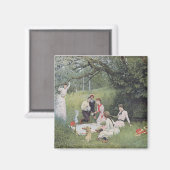 Viktorianischer Picknick Magnet (Vorderseite/Rückseite)