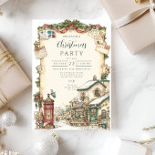 Viktorianischer Postkasten Weihnachten Einladung