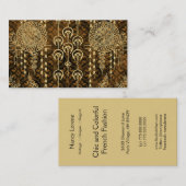 VIKTORIANISCHER POTPOURRI, WINDCHIMES: TOPAZ VISITENKARTE (Vorne/Hinten)