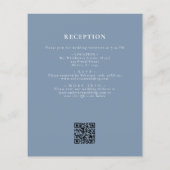 Viktorianischer QR Code Blue Wedding (Rückseite)