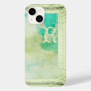 Viktorianischer Rahmen Himmelswolke aquamarine cre Case-Mate iPhone 14 Hülle