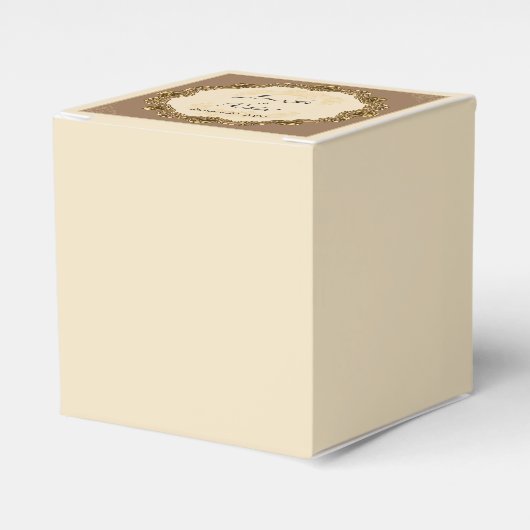 Viktorianischer Rahmen in Goldhochzeit Geschenkschachtel (Vorderseite)