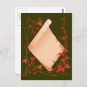 viktorianischer Rahmen Postkarte (Vorne/Hinten)