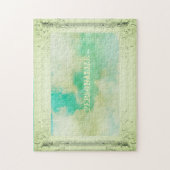 Viktorianischer Rahmenhimmel und Wolken zeichnen e Puzzle (Vertikal)