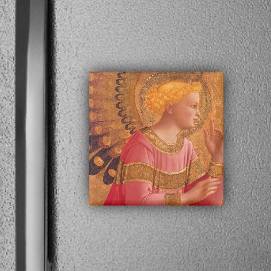 Viktorianischer Rosa Engel Magnet