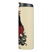 Viktorianischer Roter Steampunk Thermosbecher (Nach rechts gedreht)