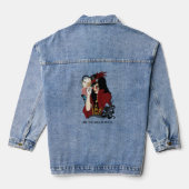 Viktorianischer Roter Steampunker Jeansjacke (Rückseite)