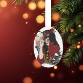 Viktorianischer Roter Steampunker Ornament