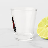 Viktorianischer Roter Steampunker Schnapsglas (Rechts)