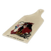 Viktorianischer Roter Steampunker Schneidebrett (Ecke)