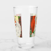 Viktorianischer Santa Claus Retro Weihnachten Glas (Links)