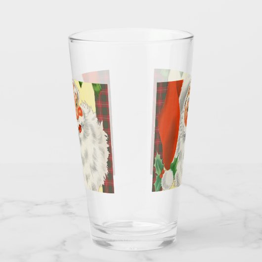 Viktorianischer Santa Claus Retro Weihnachten Glas (Rechts)