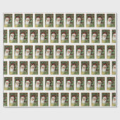 Viktorianischer Santa Santa Santa Santa Santa Geschenkpapier (Flach)