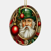 Viktorianischer Santa Santa Santa Santa Santa Keramik Ornament (Rechts)