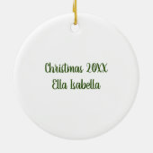 Viktorianischer Santa Santa Santa Santa Santa Keramik Ornament (Hinten)