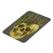 Viktorianischer Schädel, Aloe und Trauben Magnet (Linke Seite)