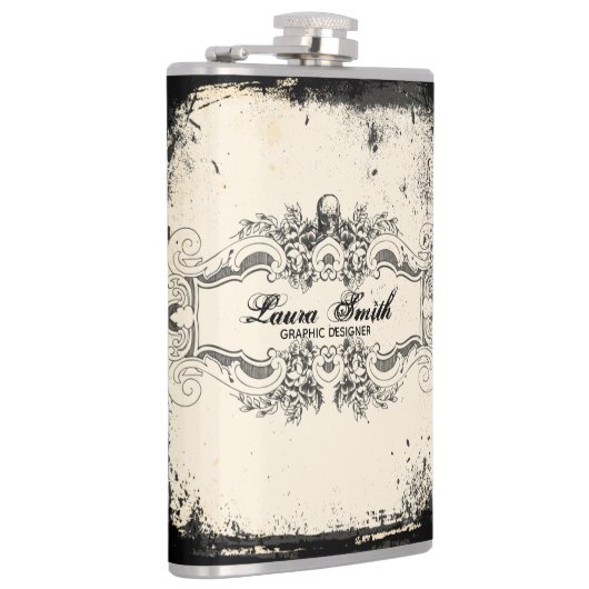 Viktorianischer Schädel Flachmann (Rechts)