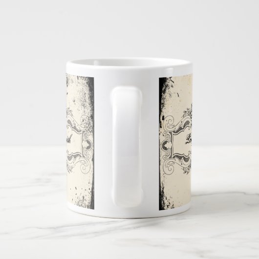 Viktorianischer Schädel Jumbo-Tasse (Rückseite)