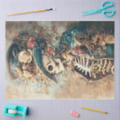 Viktorianischer Schädel Seidenpapier (Basteln)