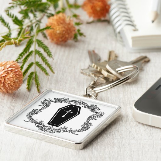 Viktorianischer Schatullen-Schlüsselanhänger Schlüsselanhänger (Seite)