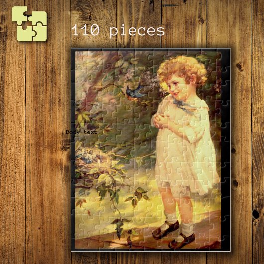 Viktorianischer Schatz mit Vögeln Puzzle