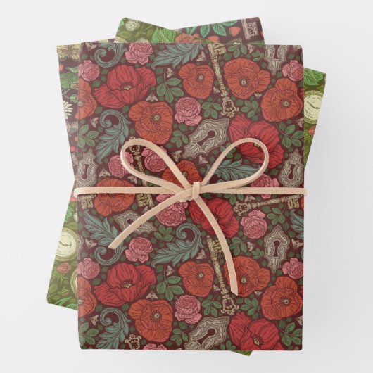 Viktorianischer Schlüssel für den englischen Garte Geschenkpapier Set (Beispiel)