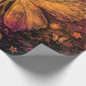 Viktorianischer Schmetterling Geschenkpapier (Ecke)