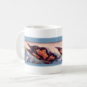Viktorianischer Schmetterling Kaffeetasse (Vorderseite Links)
