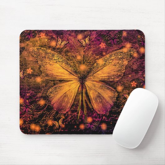 Viktorianischer Schmetterling Mousepad (Mit Mouse)