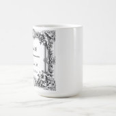 Viktorianischer Scroll Frame - Hochzeit Kaffeetasse (Mittel)