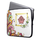 Viktorianischer Sieb für Ipad Laptopschutzhülle (Vorderseite Links)