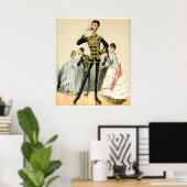 Viktorianischer Soldat der 10. Royal Hussars Poster (Heimbüro)