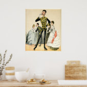 Viktorianischer Soldat der 10. Royal Hussars Poster (Küche)