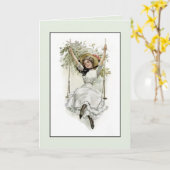 Viktorianischer Spaß-Freund-oder Karte (Gelbe Blume)