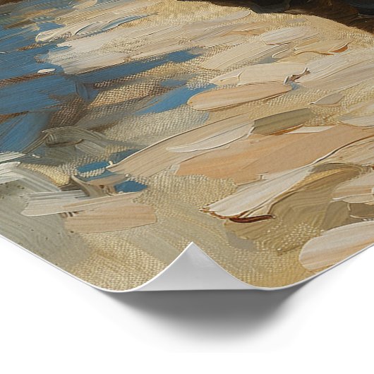 Viktorianischer Spaziergang - Steampunk Poster (Ecke)