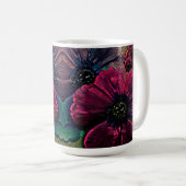 Viktorianischer Splendor: Exquisite Blumenmuster Kaffeetasse (VorderseiteRechts)