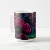 Viktorianischer Splendor: Exquisite Blumenmuster Kaffeetasse (Vorderseite Links)
