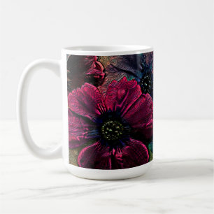 Viktorianischer Splendor: Exquisite Blumenmuster Kaffeetasse