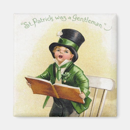 Viktorianischer St. Patrick's Day Magnet (Vorne)