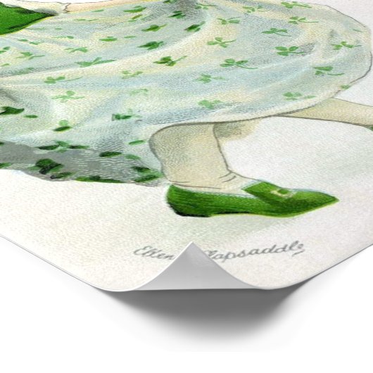 Viktorianischer St. Patrick's Day Poster (Ecke)