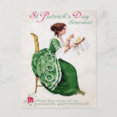 Viktorianischer St. Patrick's Day Postkarte (Vorderseite)