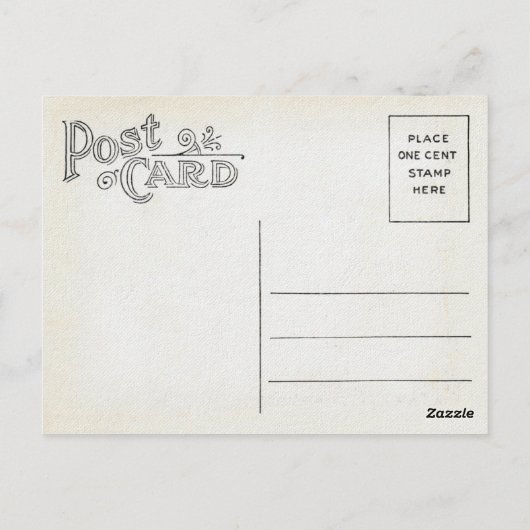 Viktorianischer St. Patrick's Day Postkarte (Rückseite)