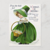 Viktorianischer St. Patrick's Day Postkarte (Vorderseite)