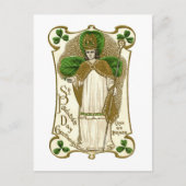Viktorianischer St. Patricks-Tag Postkarte (Vorderseite)