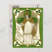 Viktorianischer St. Patricks-Tag Postkarte (Vorne/Hinten)