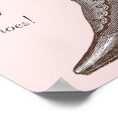 Viktorianischer Start Bitte entfernen Sie Ihr Schu Poster (Ecke)