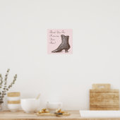 Viktorianischer Start Bitte entfernen Sie Ihr Schu Poster (Küche)